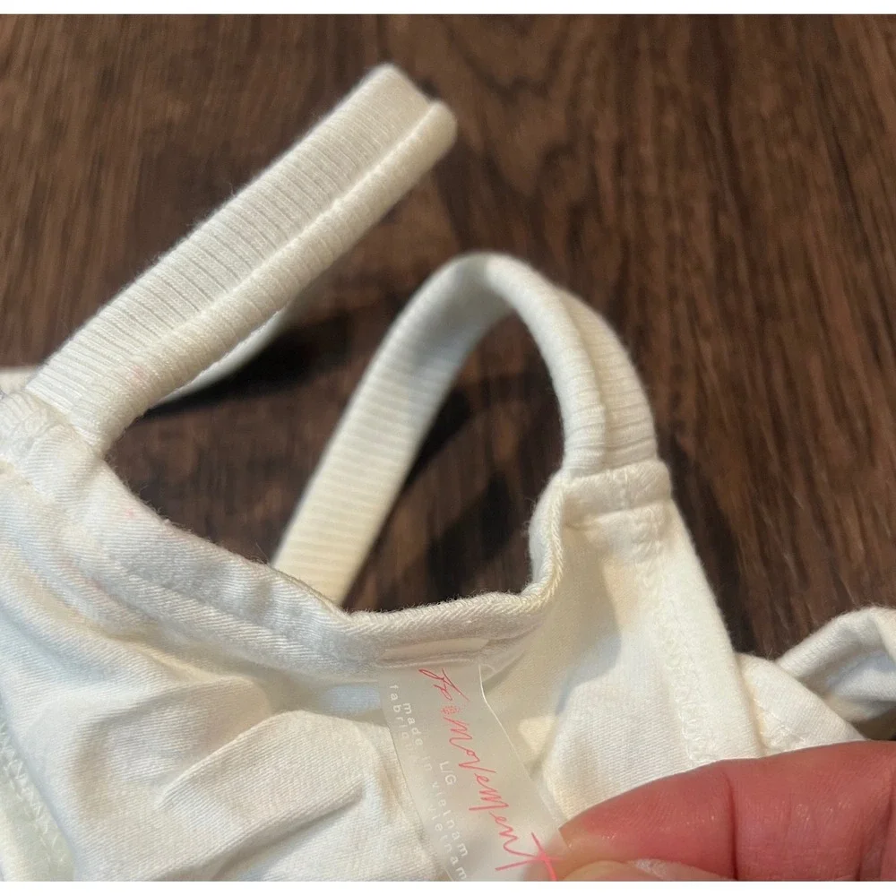 Free People FP Movement Hot Shot Mini Dress White Activewear Large